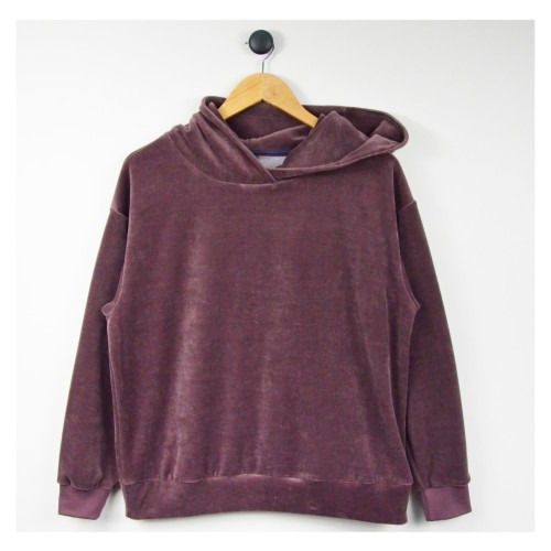 welurowa bluza damska