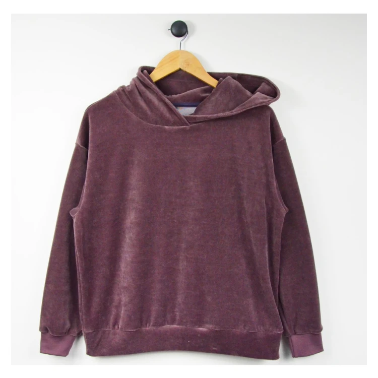 welurowa bluza damska