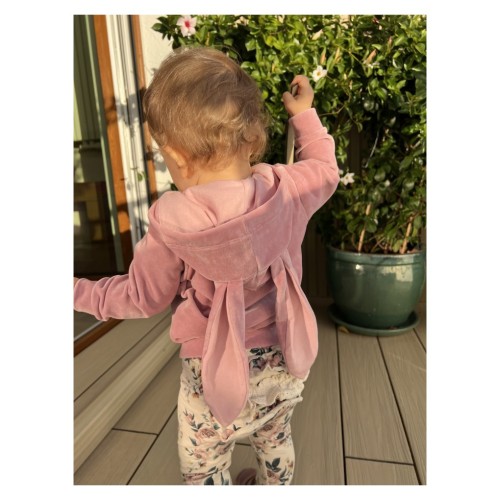 bluza dziewczęca  `króliczek`z kieszonkami