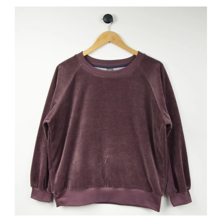 welurowa bluza damska