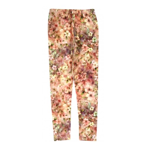 legginsy dziewczęce w kwiaty