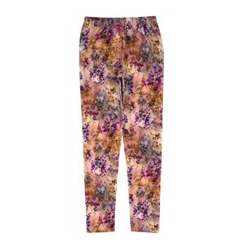 legginsy dziewczęce w kwiaty