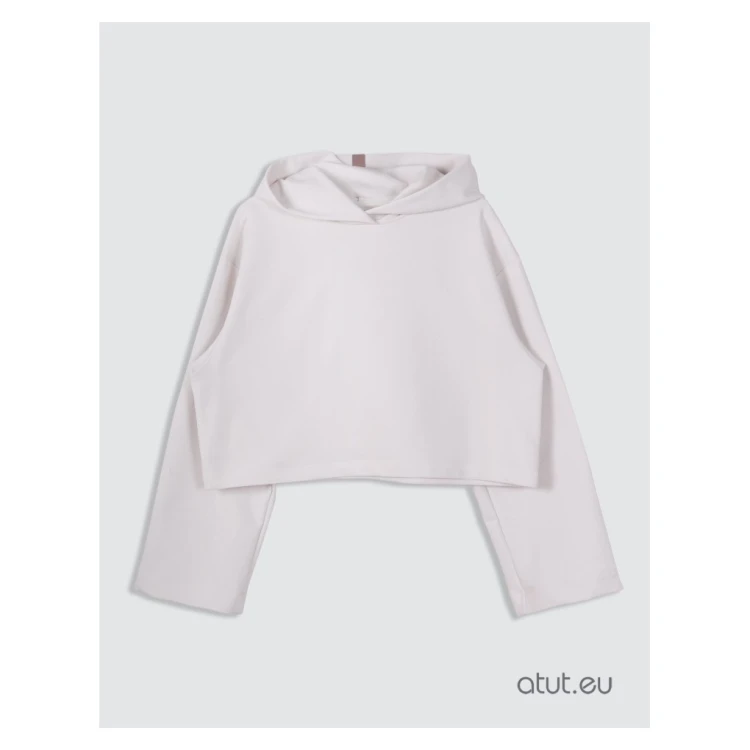 krótka bluza z kapturem
