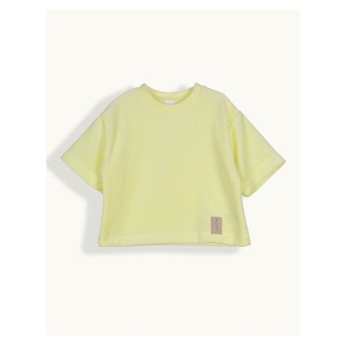 T-shirt dziewczęcy z weluru