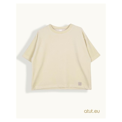 T-shirt damski z weluru
