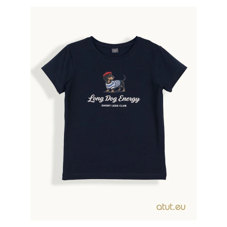T-shirt dziewczęcy „Long Dog Energy”