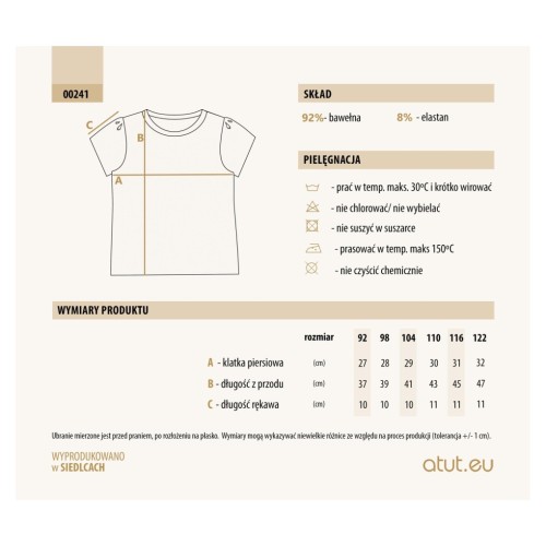 T-shirt dziewczęcy