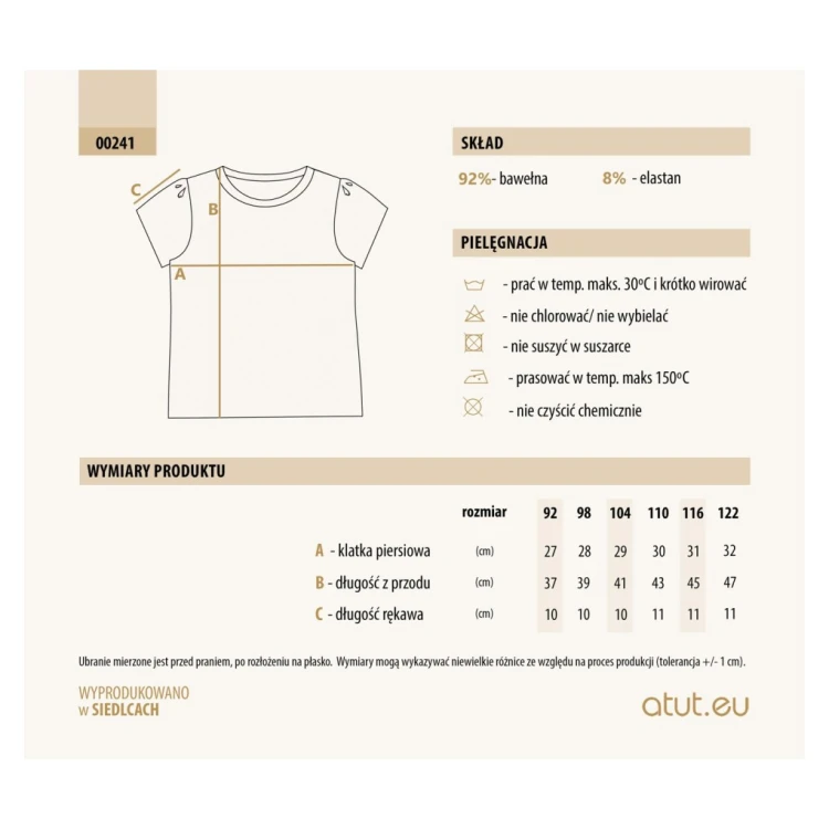 T-shirt dziewczęcy