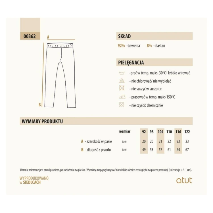 Legginsy dziewczęce BASIC