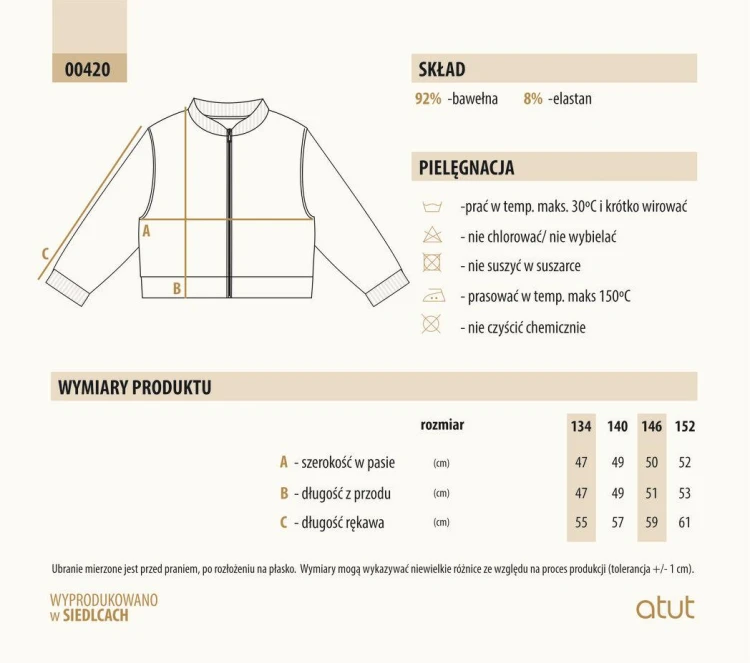 bluza na zamek