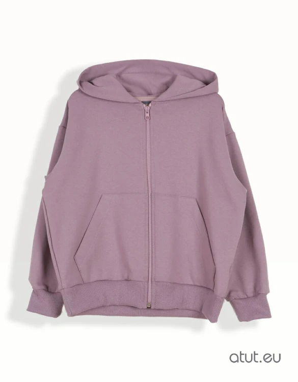 bluza dziewczęca oversize z kapturem