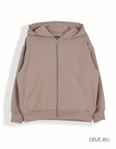 bluza dziewczęca oversize z kapturem
